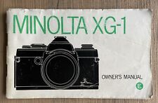 Minolta camera instruction for sale  POTTERS BAR