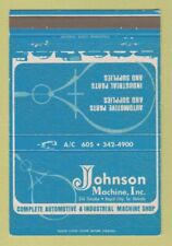 Matchbook cover johnson for sale  USA