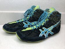 Bota de Luta Livre Masculina Asics Cael V6.0 Preta/Azul Atômico/Amarelo Flash Tamanho 11, usado comprar usado  Enviando para Brazil