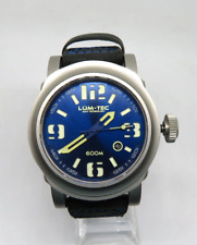 LUM-TEC 600M-2 F102 RELÓGIO ABYSS PULSEIRA DE COURO FACE AZUL MDV TECH AUTOMÁTICO 48MM comprar usado  Enviando para Brazil