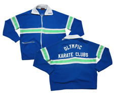 Jaqueta de pista vintage Riddell Olympic Karate Club década de 1970 zíper completo masculina (M) azul comprar usado  Enviando para Brazil