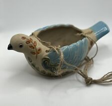 Antiga cerâmica mexicana arte popular cerâmica pombo pássaro plantador pintado à mão usado comprar usado  Enviando para Brazil
