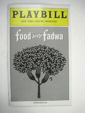 Food and Fadwa Playbill 2012 Taller de teatro de Nueva York Nasser Faris Chehlaoui segunda mano  Embacar hacia Argentina