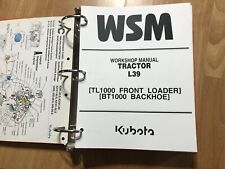Used, Kubota L39 Tractor Loader Backhoe FACTORY genuine workshop manual + BH75 Backhoe for sale  Shipping to Canada