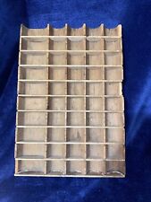 Small Printers Tray Drawer Vintage Wooden Craftsman Coin Box 50 Sections Shelf for sale  Shipping to South Africa