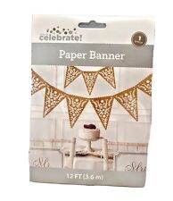 Gold paper pennant for sale  Indianapolis