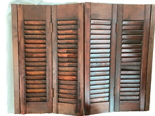 2 juegos 24"" x 33"" W persianas interiores de madera plantación 8 paneles de colección, usado segunda mano  Embacar hacia Argentina