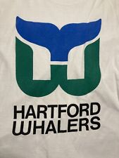 Vintage HARTFORD WHALERS Defunct Hockey T-Shirt Oversized MEDIUM Classic Pre-own for sale  Shipping to South Africa