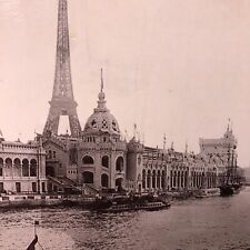Foto de París Exposición Universal 1900 Torre Eiffel El Sena Vintage Antigua segunda mano  Embacar hacia Argentina