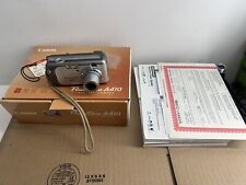 Cámara digital Canon Powershot A410 3,2 MP plateada con caja y manuales segunda mano  Embacar hacia Argentina