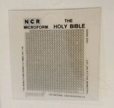Microforma Rara Vintage Holy Bible NCR. Caja registradora nacional. ""Biblia lunar" segunda mano  Embacar hacia Argentina