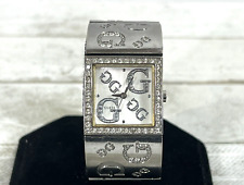 Usado, Relógio analógico quadrado feminino GUESS G86073L todo tom prata 26 mm comprar usado  Enviando para Brazil
