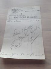1894 invoice nybhal for sale  LINCOLN