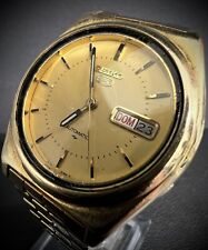 seiko 5 gold watch for sale  KETTERING