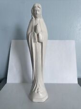 Estatua de cerámica blanca vintage de la Virgen María Santa Madre Japón religiosa segunda mano  Embacar hacia Mexico