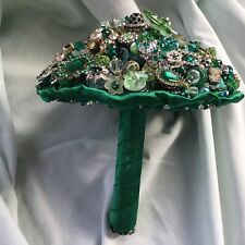 Emerald green brooch for sale  ALFRETON