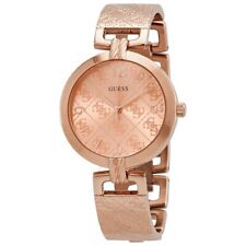 Relógio feminino GUESS 1276 W1228L3 luxo 35 mm mostrador ouro rosa aço inoxidável comprar usado  Enviando para Brazil