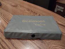 Vintage Dominoes By Cardinal em estojo de vinil cinza All 28 comprar usado  Enviando para Brazil