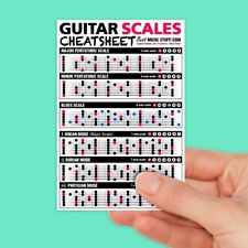 Guitar scales cheatsheet for sale  Oceanport