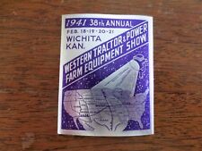 1941 Trator Ocidental poder Equipamento Agrícola Adesivo pôster Folha mostrar Wichita Kansas comprar usado  Enviando para Brazil