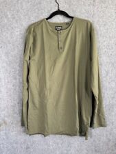 Cuts Clothing shirt Men Extra Large Pine Curve-Hem Long Sleeve Henley Pyca Pro for sale  Shipping to South Africa