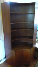 Vintage Original 1960s G-Plan Curved Bookshelf & Cupboard Unit Below, used for sale  Shipping to South Africa