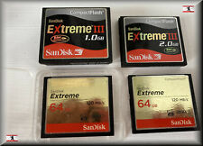 Usado, SanDisk Extreme III Compact Flash 1 GB 2 GB 4 GB 8 GB 32 GB 64 GB con funda protectora segunda mano  Embacar hacia Mexico