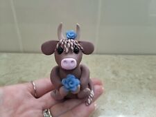 Handmade cow ornament for sale  CREWE