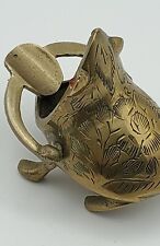 Antique solid Brass Frog Ashtray/Cigarette Holder, used for sale  Shipping to South Africa