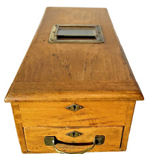 Used, Antique ~Wood Cash Register~Oak~Till Box Drawer~Bell Works When Drawer Opens for sale  Shipping to South Africa