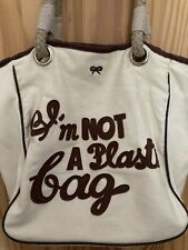 anya hindmarch I’m Not A Plastic Bag canvas tote for sale  WOKING