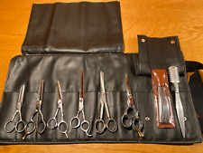 Vintage Professional Salon 9-pc Hair Cutting/Trim Set, Kasho-Kai, Hitari, NIC for sale  Shipping to South Africa
