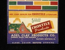 Berço de milho tijolo irontil década de 1930 silo Adel Clay Des Moines Redfield IA Dallas Co comprar usado  Enviando para Brazil