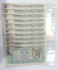 500 Lire Mercurio, Banconote fior di Stampa consecutive. usato  Livorno