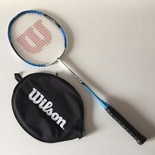 Used, Wilson Power Blue 2U composite badminton racket (carbon fiber/titanium?) & Cover for sale  Shipping to South Africa