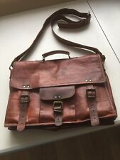 Leather satchel shoulder for sale  LLANWRTYD WELLS