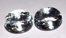 6.21 Cts Aquamarine Goshenite Pair 11 x 9 mm Oval Pair VSI1 Gemstone #bap05 for sale  Shipping to South Africa