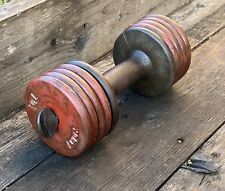 RARE (8) York Barbell Dumbbell/ Weight Plates 1  1/4 lb  1.25 lb Lot VINTAGE for sale  Shipping to South Africa
