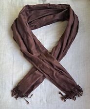 Chal suave bufandas de pashmina marrón chocolate para damas Café moda segunda mano  Embacar hacia Argentina