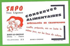 Buvard publicitaire conserves d'occasion  Lamotte-Beuvron