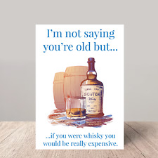 Hilarante tarjeta de cumpleaños con temática de whisky - ¡Envejecida a la perfección! segunda mano  Embacar hacia Argentina