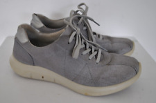 Grey canvas lace up women comfort SOLAR std pumps trainers flats size 5 Hotter for sale  Shipping to South Africa