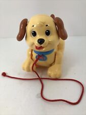 Dog Pull Along Walking Puppy 2005 Marrom/Amarelo (creme) Fisher Price Vintage, usado comprar usado  Enviando para Brazil