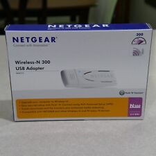 NETGEAR Wireless-N 300 USB Adapter WN111 ~ N300 2.4 GHz WIFI in Box w/CD, used for sale  Shipping to South Africa