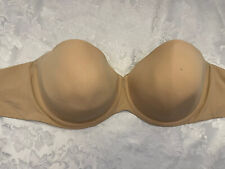 Cacique Smooth Lightly Lined Strapless Multi-way Beige Bra Size 38K Underwire, used for sale  Shipping to South Africa