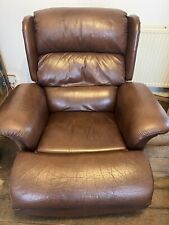 brown leather recliner chair for sale  NORTHAMPTON