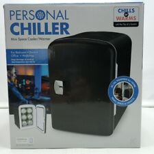 Personal Chiller pacote com 6 latas mini refrigerador/aquecedor espacial preto nova caixa aberta AC/DC  comprar usado  Enviando para Brazil