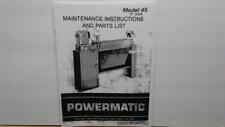 Powermatic lathe maintenance for sale  Winthrop