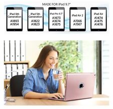 Capa teclado Bluetooth sem fio para iPad 5ª 6ª geração, Air 1 2, Pro 9,7”, rosa comprar usado  Enviando para Brazil