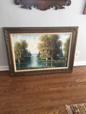Original oil canvas for sale  Racine